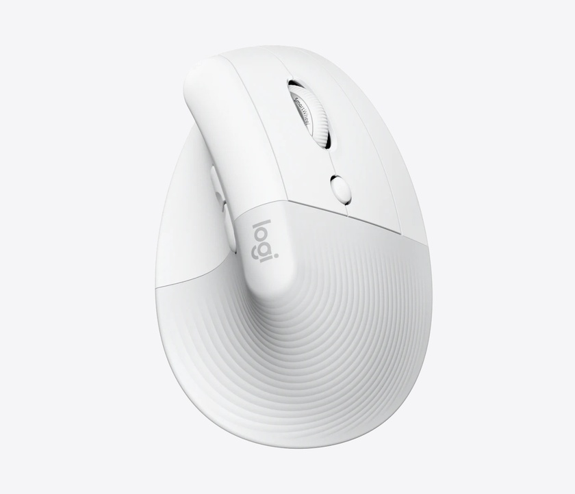 Logitech Lift for Mac Vertical Ergonomic Mouse - Off-White/Pale Grey
