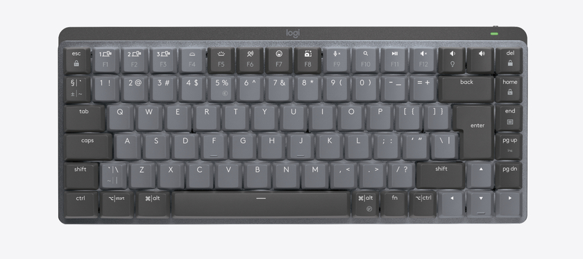 Logitech MX Mechanical Mini Minimalist Wireless Illuminated Keyboard-2.4GHZ/BT-N/A-EMEA28-9 Tacrtile - Graphite - US INT'L