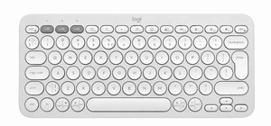 Logitech Pebble Keys 2 Slim, minimalist Bluetooth keyboard with customizable keys - Tonal White - US