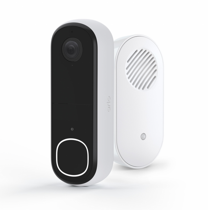 Arlo Essential (Gen.2) Video Doorbell and Chime 2K Security wireless - 1 Doorbell and chime - White