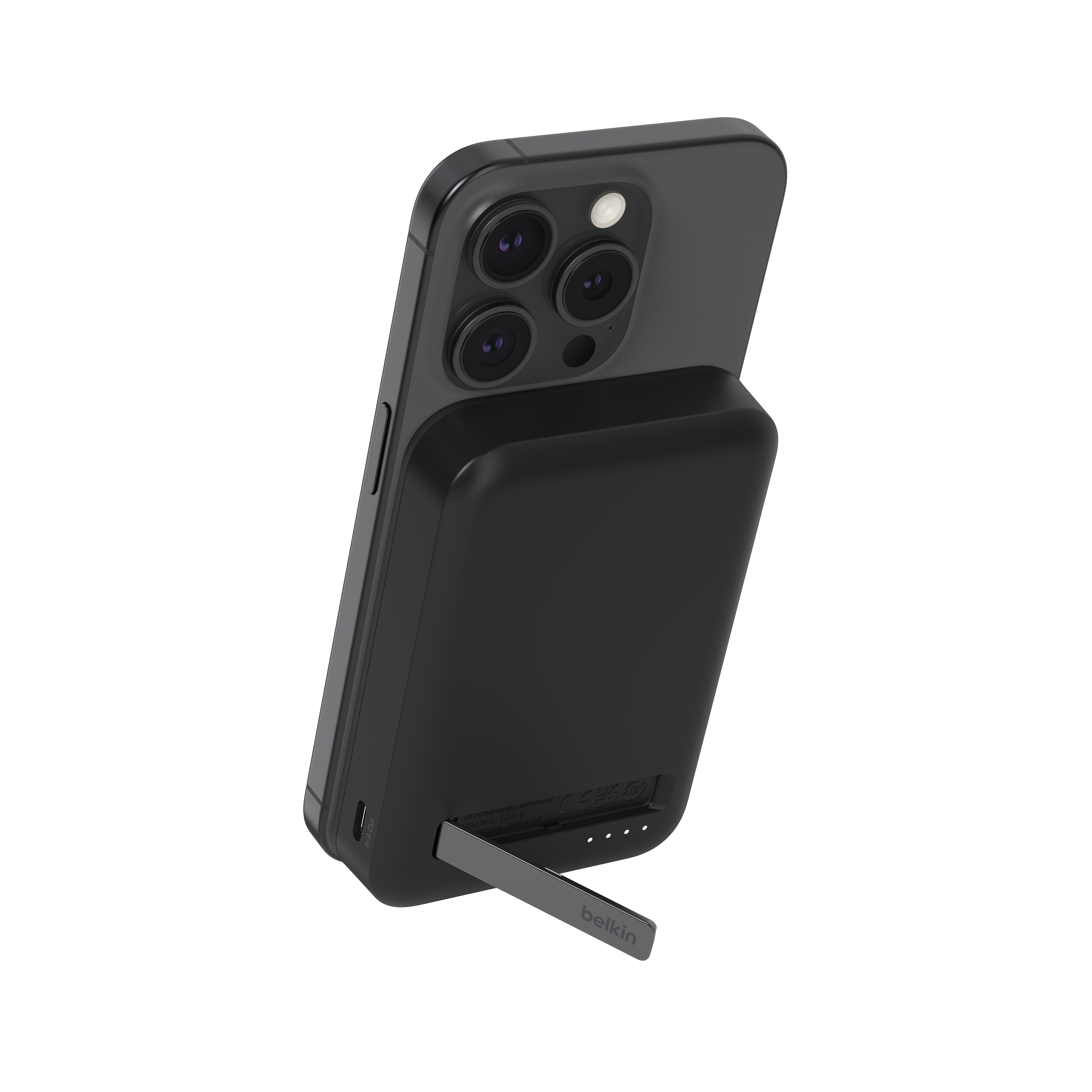 Belkin BOOSTCHARGE PRO 8k Qi2 MagSafe Compatible Powerbank with kickstand - Black