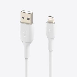 Belkin BOOST CHARGE USB-A to Lightning Cable, PVC - 1M - White