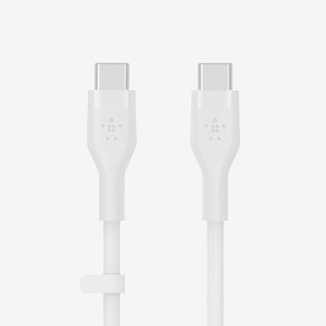 Belkin BOOST CHARGE Flex Silicone cable USB-C to USB-C 2.0 - 1M - White