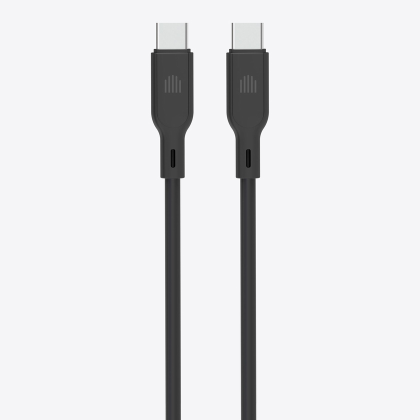 Dviced Cable USB-C to USB-C silicone 1,25m - Black