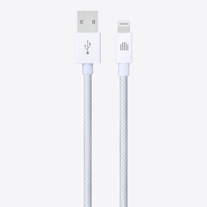 Dviced Cable USB-A to Lightning Nylon Textile 1,25m - White