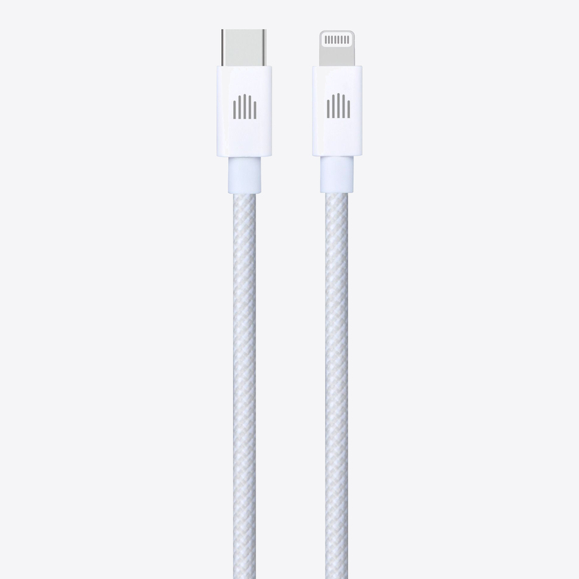 Dviced Cable USB-C to Lightning Nylon Textile 1,25m - White