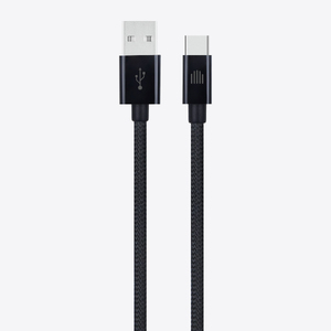 Dviced Cable USB-A to USB-C Nylon Textile 1,25m - Black