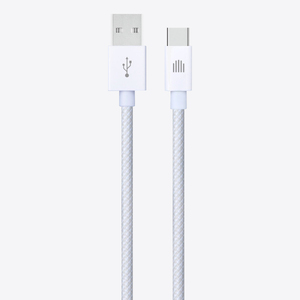 Dviced Cable USB-A to USB-C Nylon Textile 1,25m - White