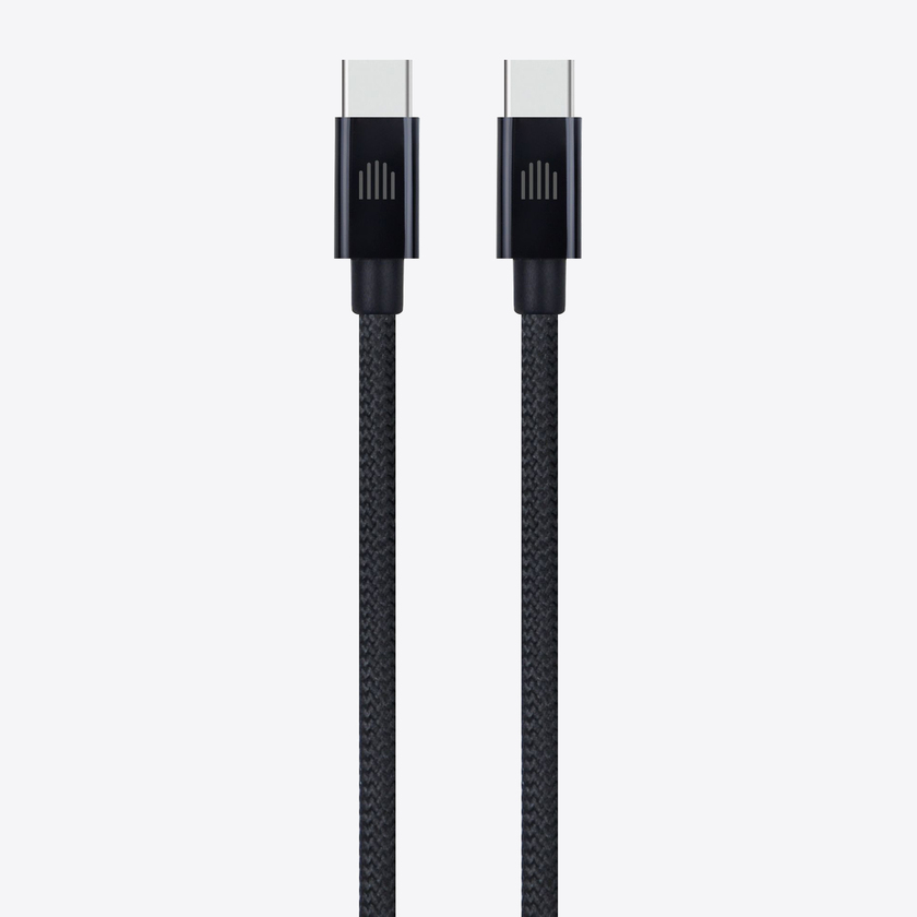Dviced Cable USB-C to USB-C Nylon Textile 0,25m - Black