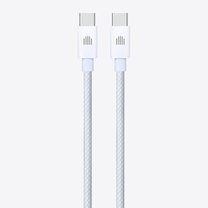 Dviced Cable USB-C to USB-C Nylon Textile 1,25m - White
