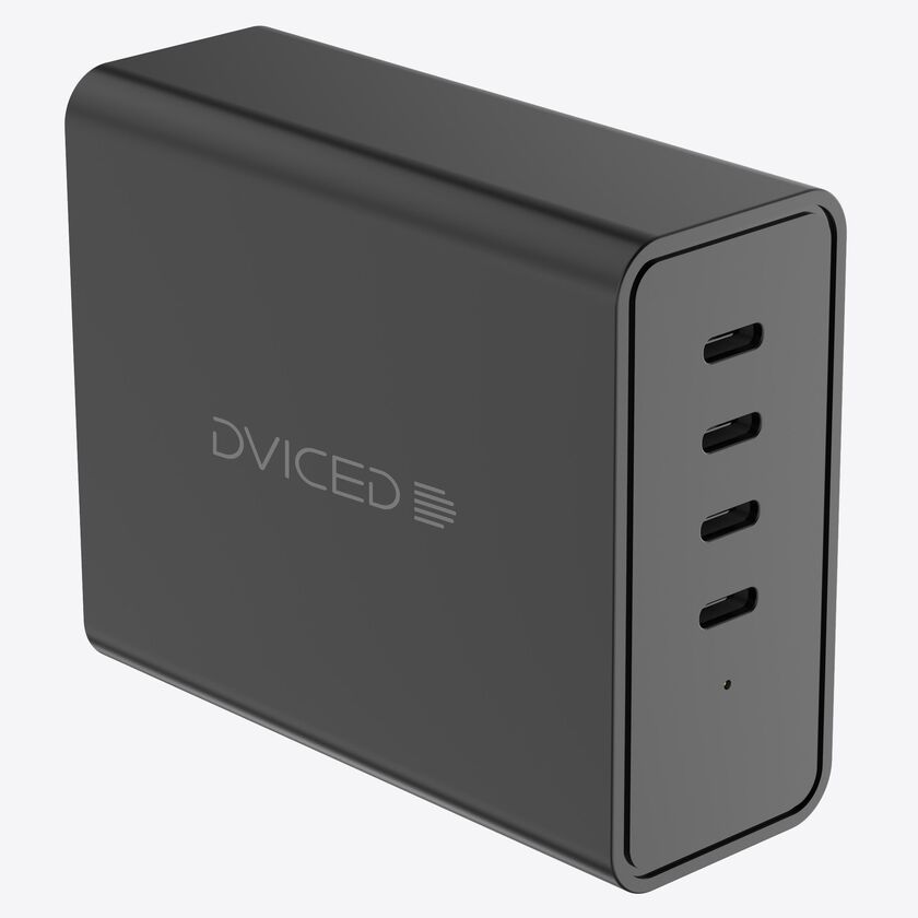 Dviced Desktop charger 140W GaN 4 USB-C EU - Black