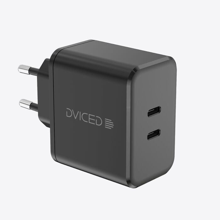 Dviced Wall charger 65W GaN 2 USB-C EU - Black