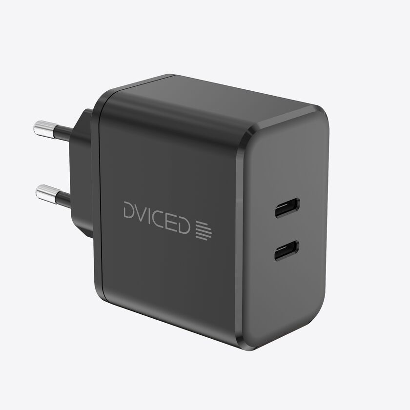Dviced Wall charger 65W GaN 2 USB-C EU - Black