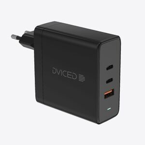 Dviced Wall charger 65W GaN 1 USB-A, 2 USB-C EU - Black