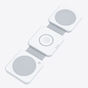 Dviced 3-in-1 foldable magnetic wireless charger - White