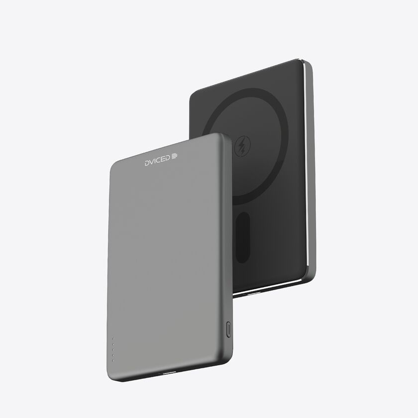 Dviced Ultrathin Power bank 5000mAh - Black/Grey