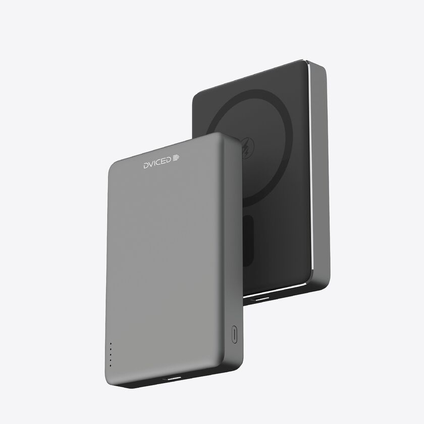 Dviced Ultrathin Power bank 10000mAh - Black/Grey