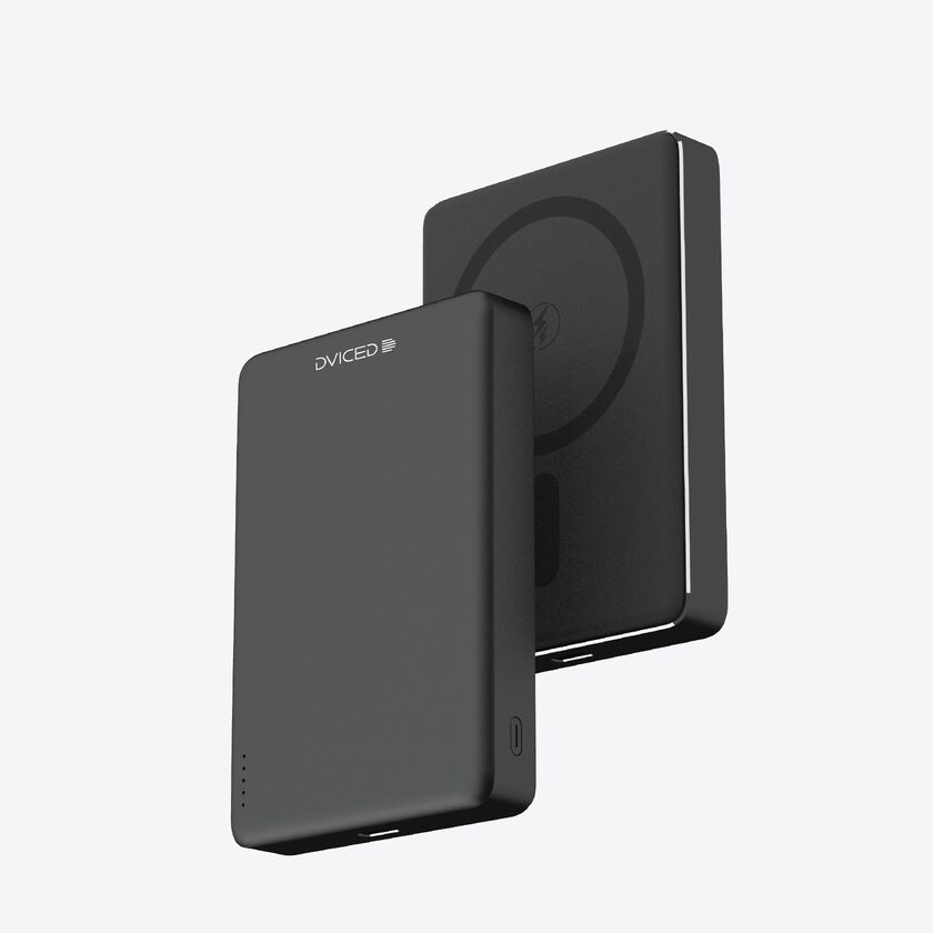 Dviced Ultrathin Power bank 10000mAh - Black/Black