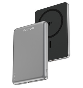 Dviced Qi2 Ultrathin MagSafe Power bank 5000mAh - black/grey