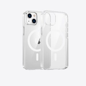 Dviced Magsafe iPhone 15 clear case - White