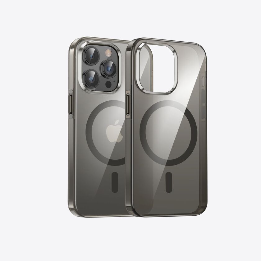 Dviced Magsafe iPhone 15 Pro clear case - Black