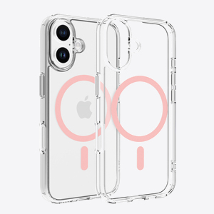 Dviced Magsafe iPhone 16 clear case - Pink