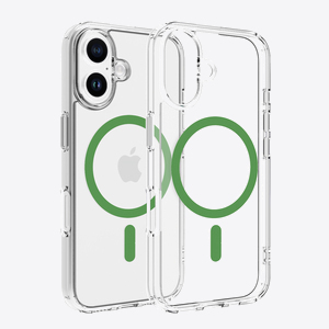 Dviced Magsafe iPhone 16 clear case - Green