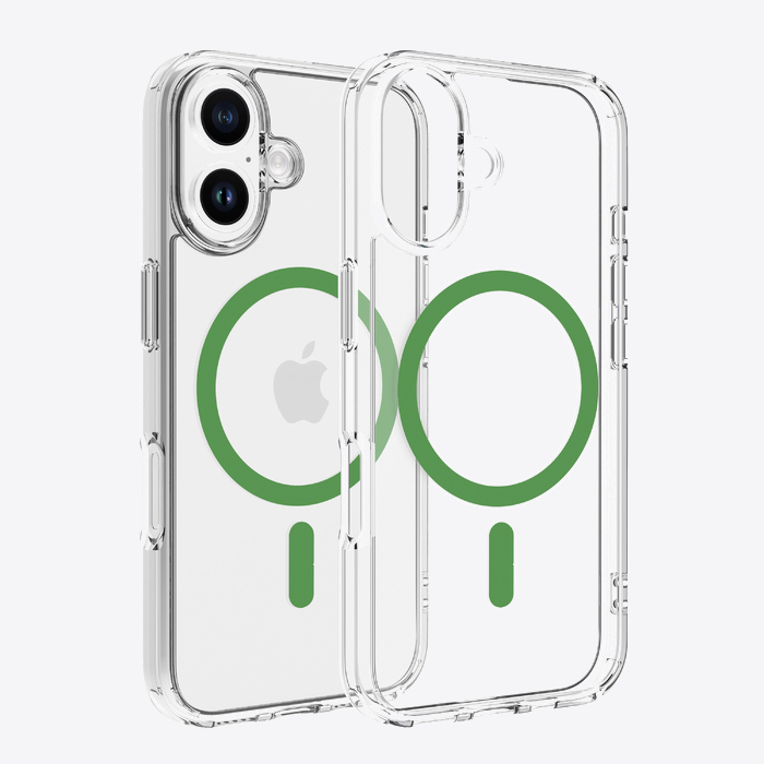 Dviced Magsafe iPhone 16 clear case - Green