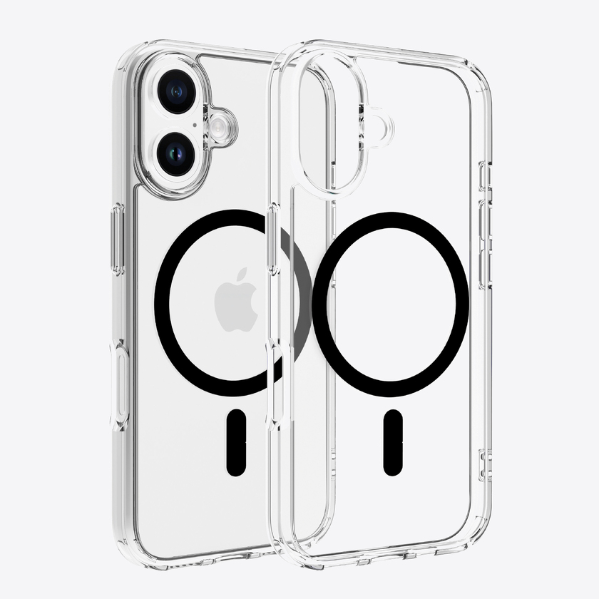 Dviced Magsafe iPhone 16 clear case - Black