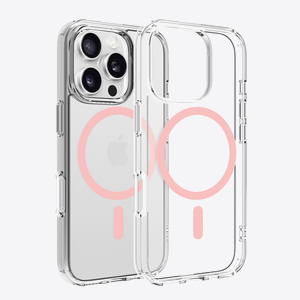 Dviced Magsafe iPhone 16 Pro clear case - Pink