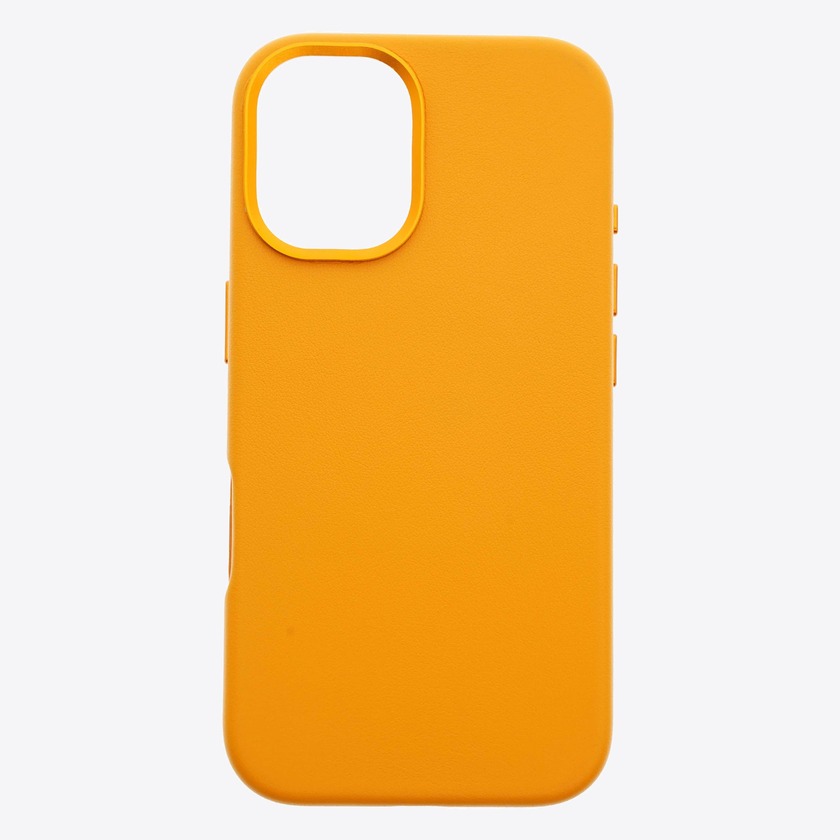 Dviced Leather case with magsafe for iPhone 16 - Orange