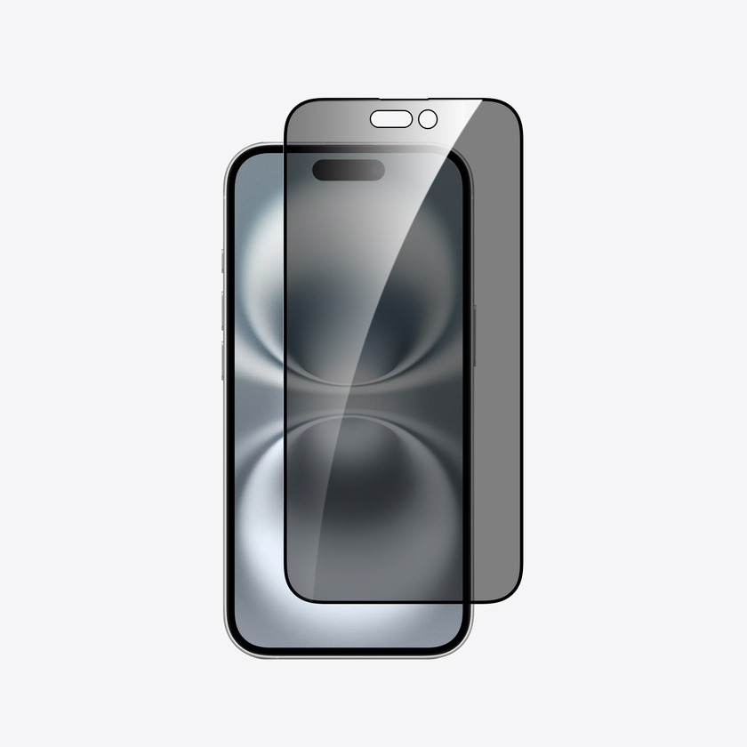 Dviced Privacy tempered glass screen protector edge to edge for iPhone 16 with applicator