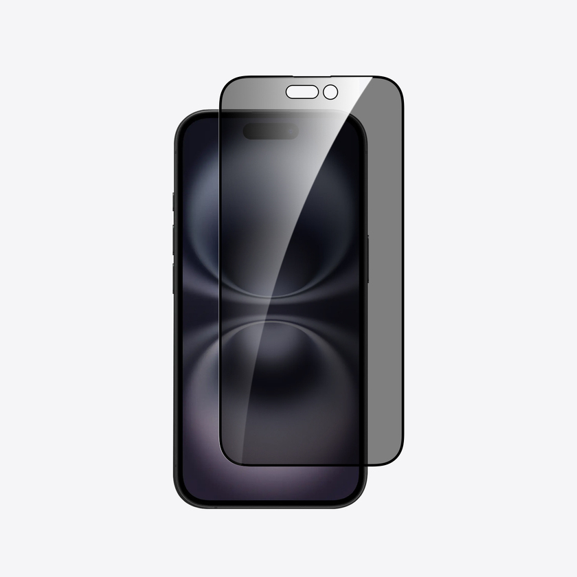 Dviced Privacy tempered glass screen protector edge to edge for iPhone 16 Plus with applicator