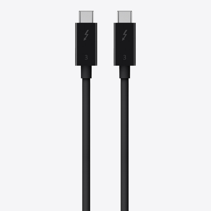 Belkin Thunderbolt 3 Cable USB-C to USB-C 100W 40Gbps 5K/Ultra HD 0.8m - Black