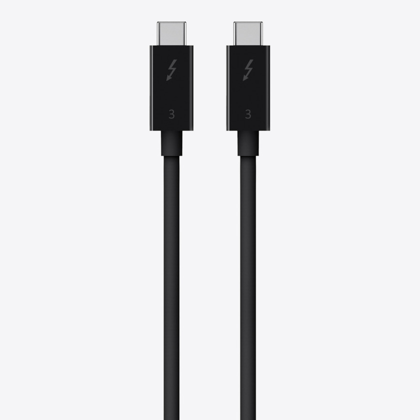 Belkin Thunderbolt 3 Cable USB-C to USB-C 100W 40Gbps 5K/Ultra HD 0.8m - Black