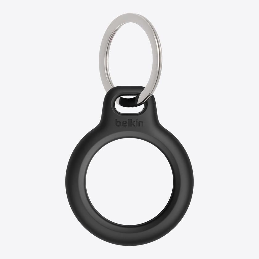 Belkin Secure Holder w Keyring - Airtag - Black