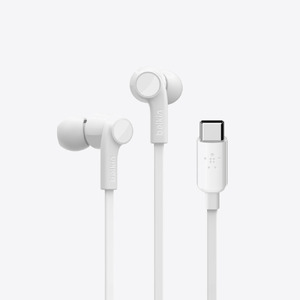 Belkin SOUNDFORM Earphones ROCKSTAR w USB-C - White