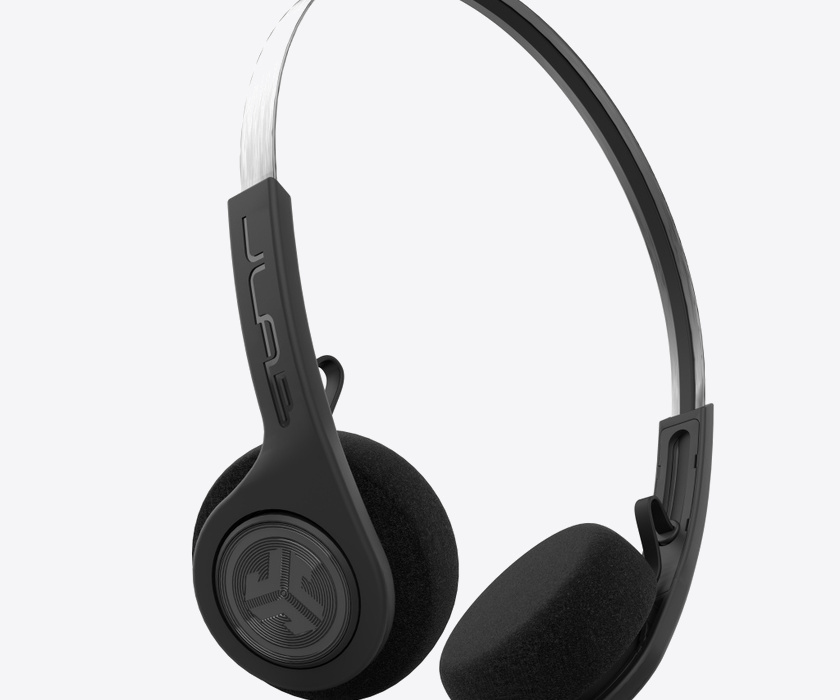 JLAB Rewind Wireless Retro Headphones - Black