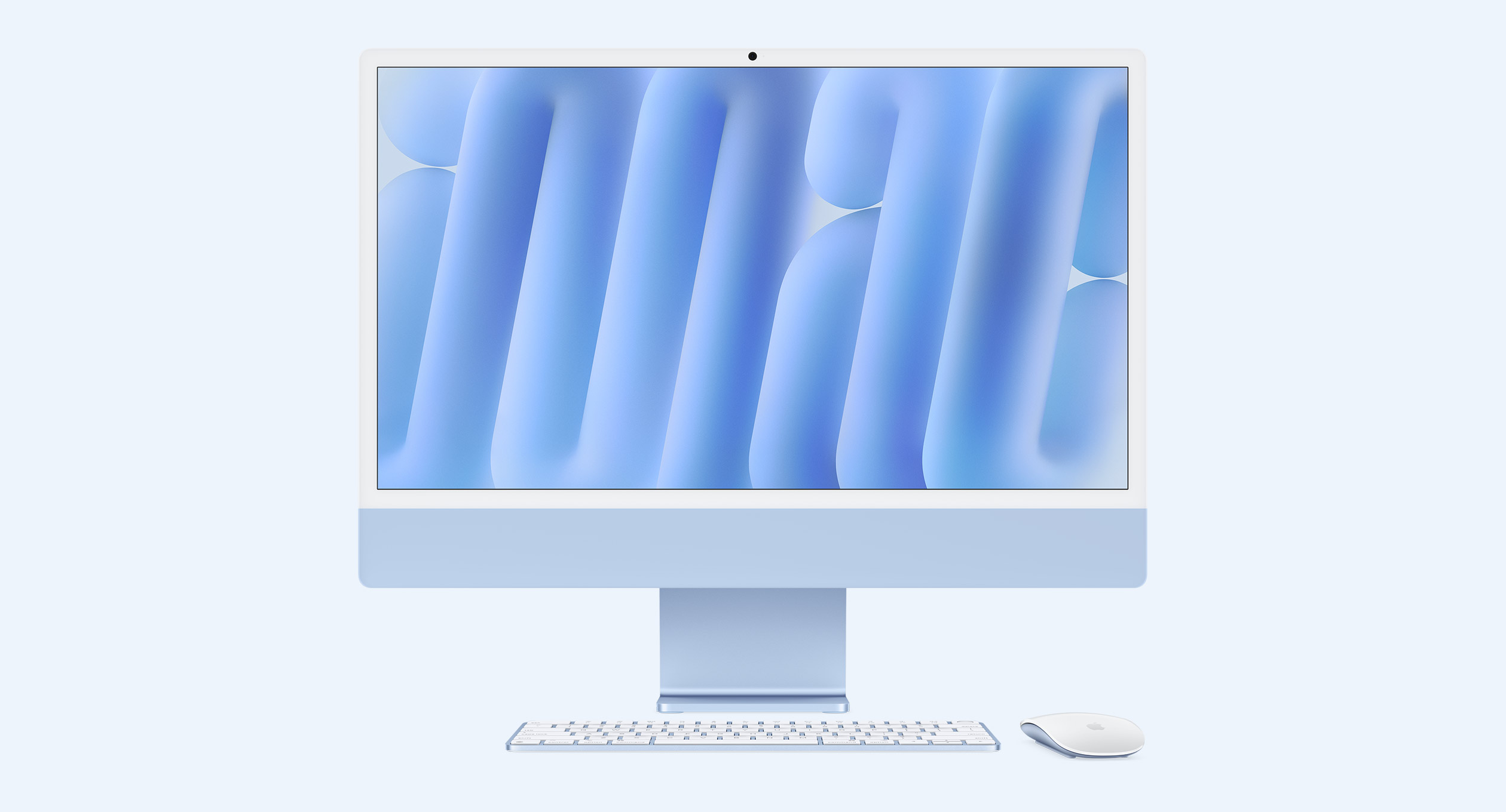 iMac 24" Retina 4.5K Display с Apple M4 с 8-Core CPU, 8-Core GPU, 16GB RAM, 256GB SSD - Blue, Intl. Engl. клавиатура