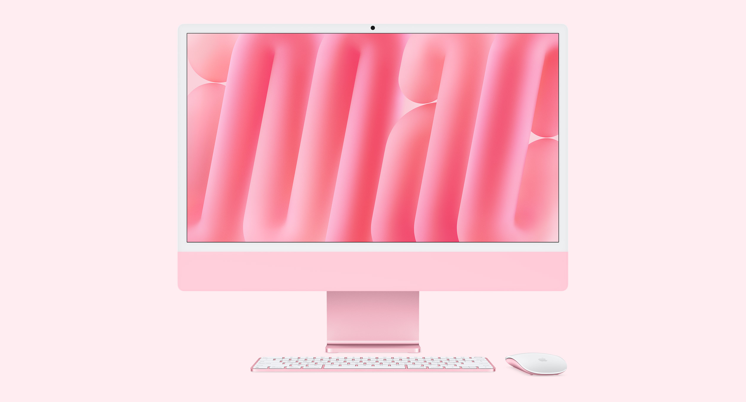 iMac 24" Retina 4.5K Display с Apple M4 с 8-Core CPU, 8-Core GPU, 16GB RAM, 256GB SSD - Pink, Intl. Engl. клавиатура