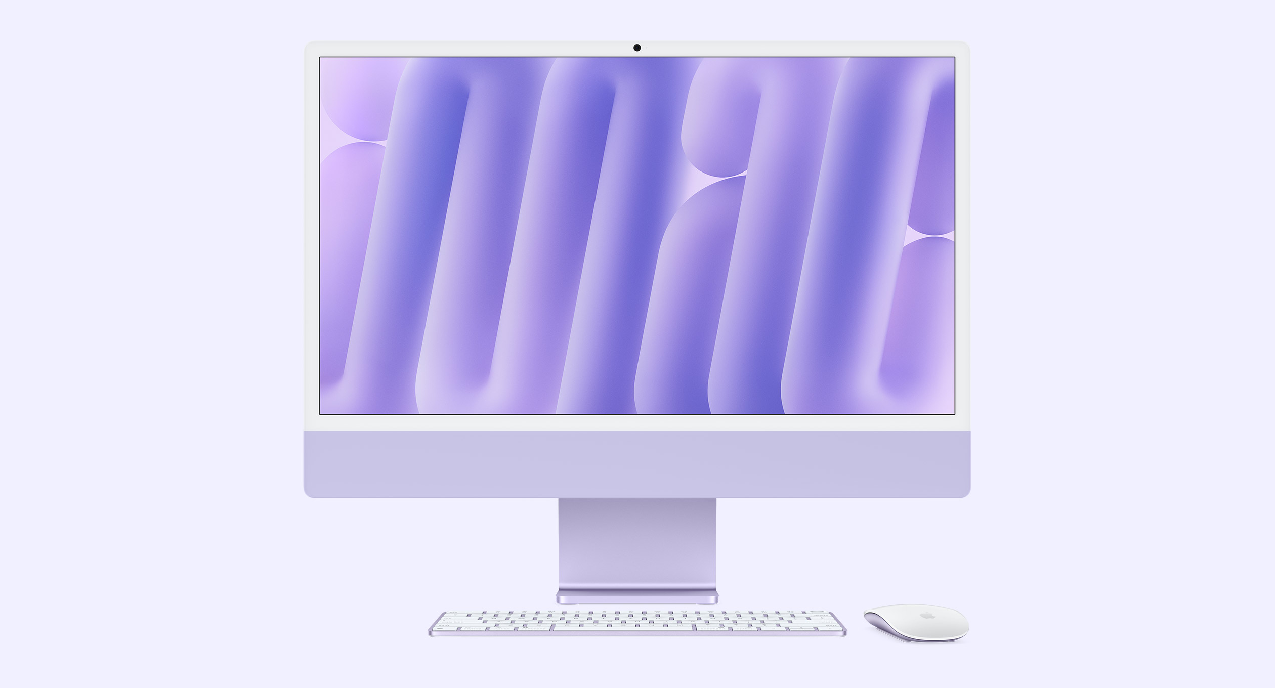 iMac 24" Retina 4.5K Display с Apple M4 с 8-Core CPU, 8-Core GPU, 16GB RAM, 256GB SSD - Purple, Intl. Engl. клавиатура