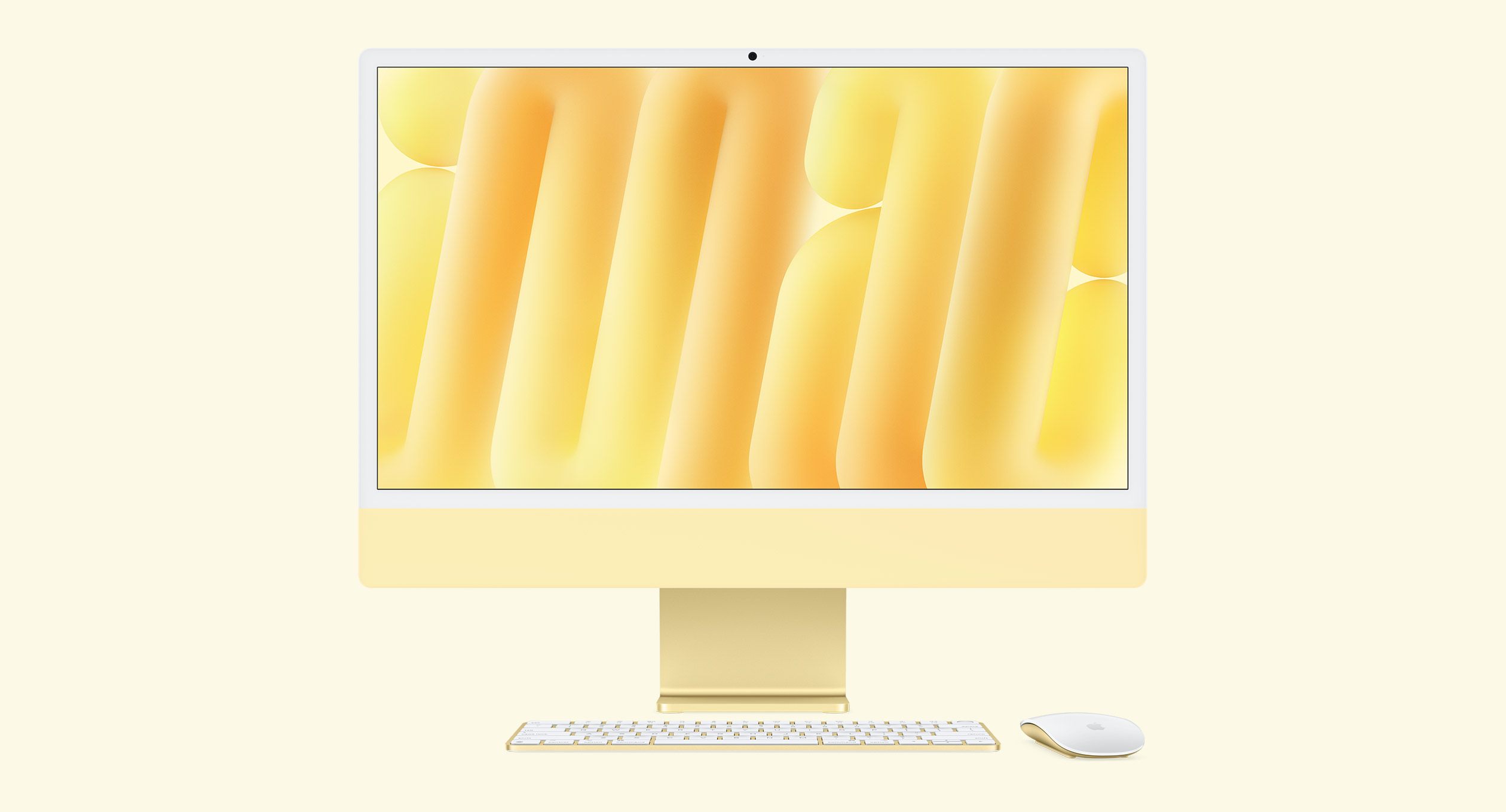 iMac 24" Retina 4.5K Display с Apple M4 с 8-Core CPU, 8-Core GPU, 16GB RAM, 256GB SSD - Yellow, Intl. Engl. клавиатура