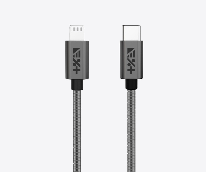 Next One USB-C to Lightning Metallic Cable 1.2m Space Gray