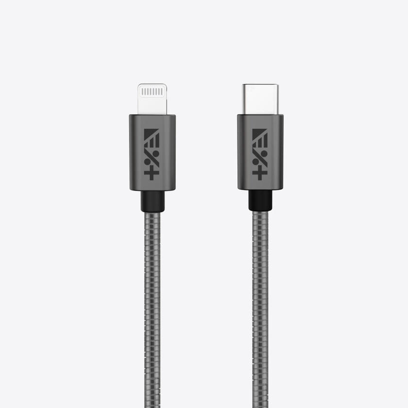 Next One USB-C to Lightning Metallic Cable 1.2m Space Gray