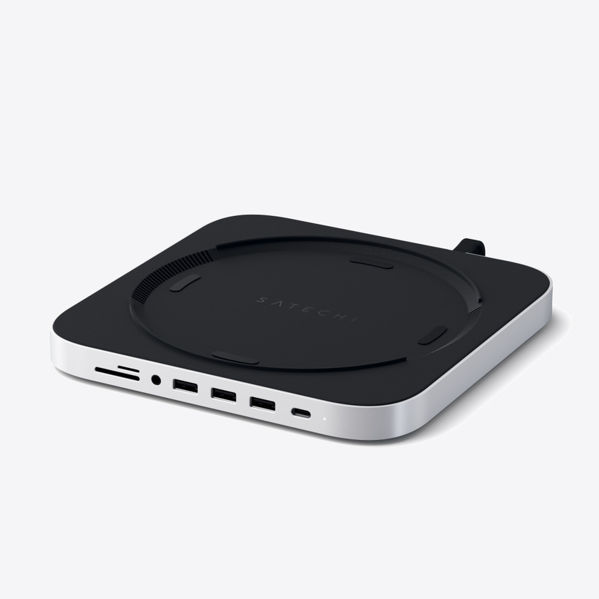 Satechi Aluminium Type-C Stand and Hub за Mac Mini Silver