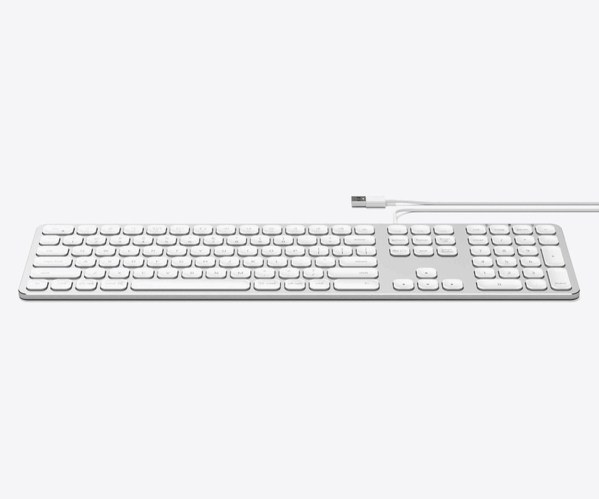 Satechi Aluminum Wired Keyboard for Mac - US - Silver