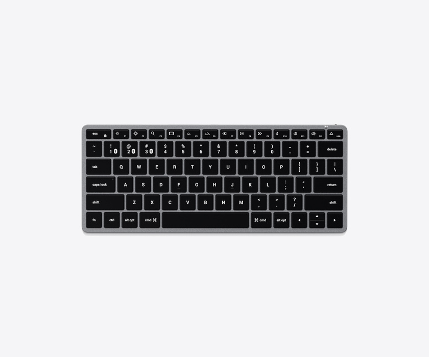 Satechi Slim X1 Bluetooth Backlit Wireless Keyboard US Space Grey