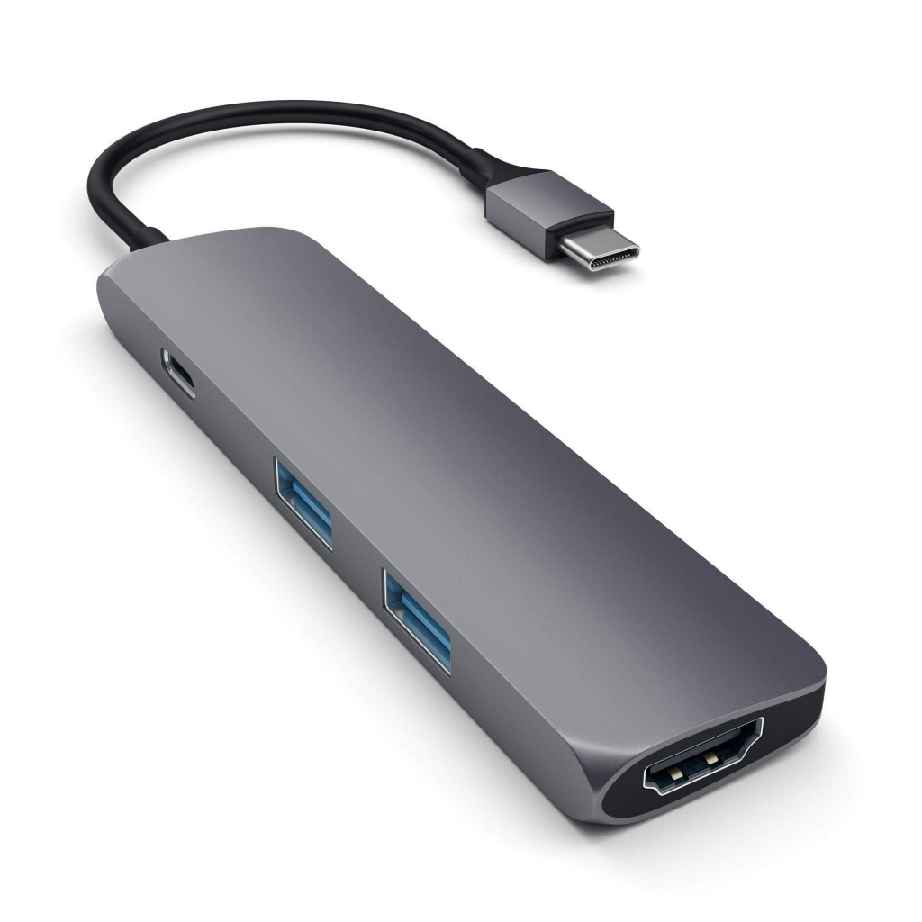 Satechi Aluminum SLIM Type-C MultiPort Adapter Space Gray