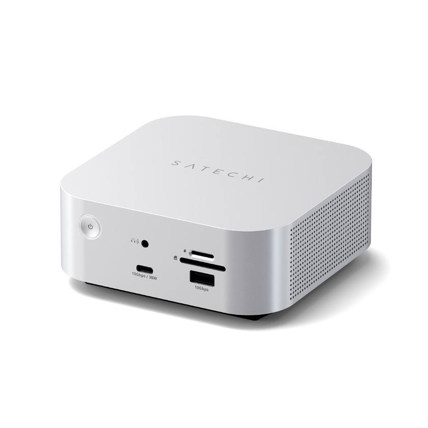 Satechi Thunderbolt 5 CubeDock with SSD Enclosure - EU - Silver