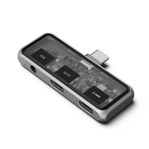 Satechi Mobile XR Hub with dual USB-C and Audio - Space Gray